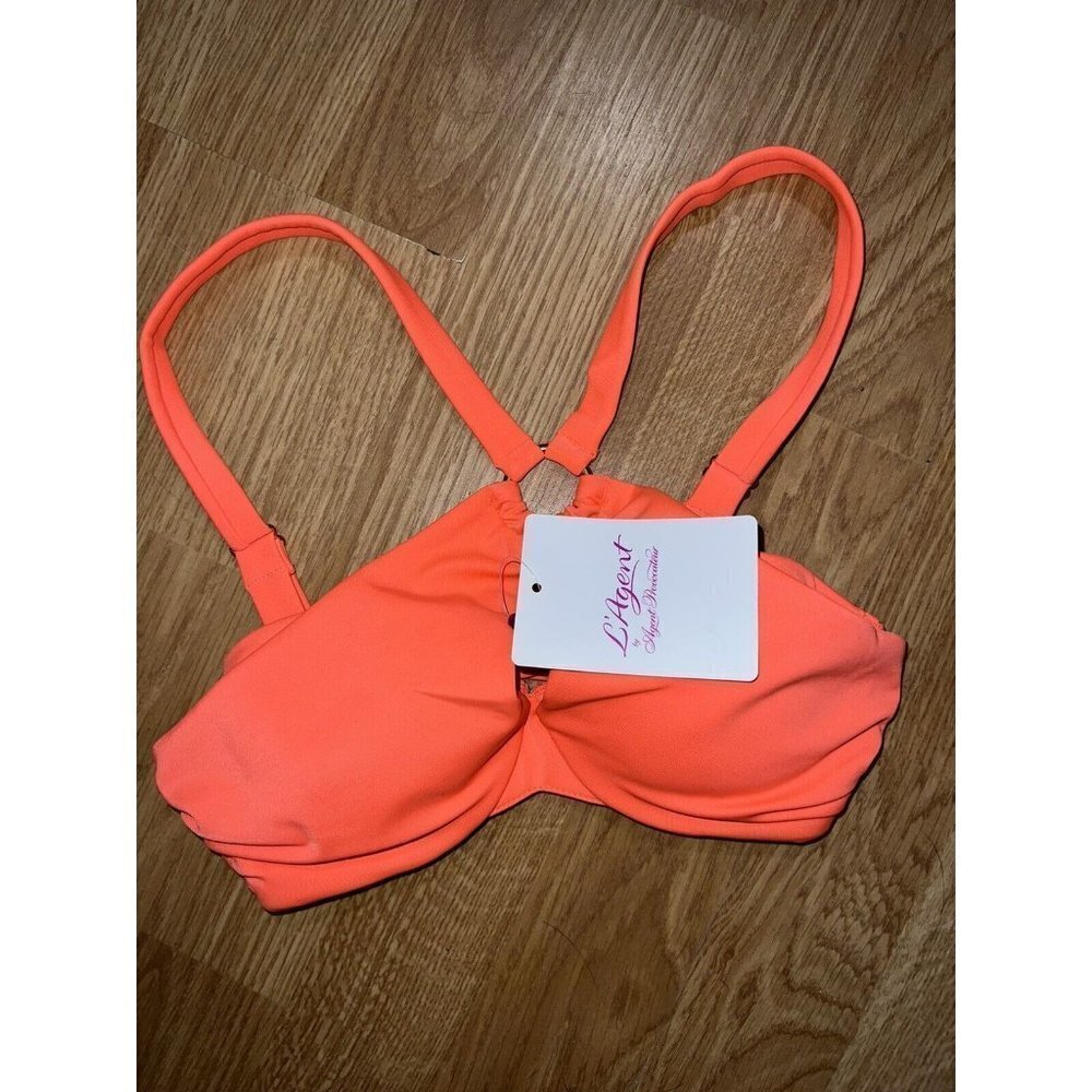 Nwt L’Agent by Agent Provocateur Adrina Swim Bikini Top Sexy Seductive XS 1C - Picture 5 of 7